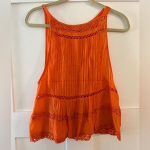Free People Orange Tank